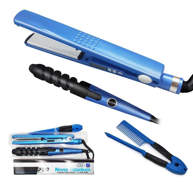 image-Nano Titanium Flat Iron Professional Hair Straightener 11/4 Plate