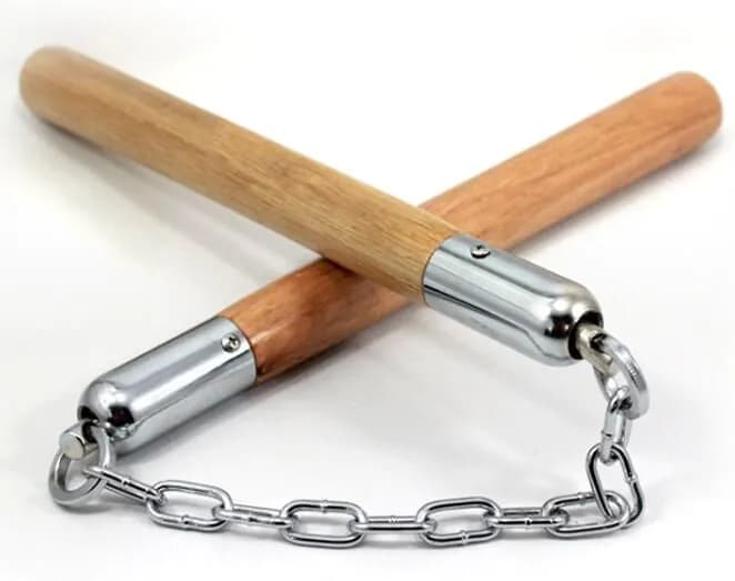 image-2017 New Bruce Lee Nunchaku Wood Fitness Martial Arts Stage show