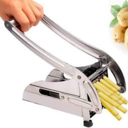 image-Kitchen Tools French Fries Potato Chips Strip Cutting Maker Stainless