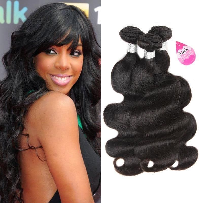 image-10A Brazilian Virgin Hair Body Wave 100% Human Hair Weave 3 Bundles