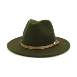 image-2020 Autumn Winter Women Men Wool Felt Panama Hat Jazz Fedora Bowler