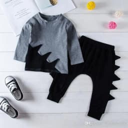 image-Kids Clothes Baby Boys Dinosaur 2-piece set Outfits 1-5T Long Sleeve