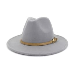 image-2020 Autumn Winter Women Men Wool Felt Panama Hat Jazz Fedora Bowler