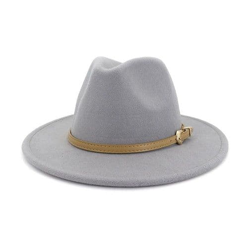 image-2020 Autumn Winter Women Men Wool Felt Panama Hat Jazz Fedora Bowler