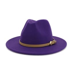 image-2020 Autumn Winter Women Men Wool Felt Panama Hat Jazz Fedora Bowler