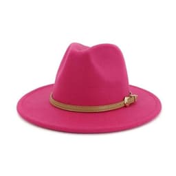 image-2020 Autumn Winter Women Men Wool Felt Panama Hat Jazz Fedora Bowler
