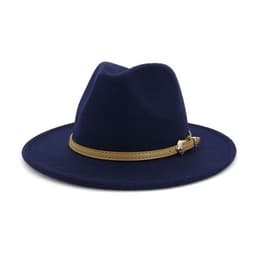 image-2020 Autumn Winter Women Men Wool Felt Panama Hat Jazz Fedora Bowler