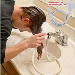 image-Multifunctional Faucet shower sprinkler drain filter hose sink wash head shower extender bathroom pet bath cleaning supplies