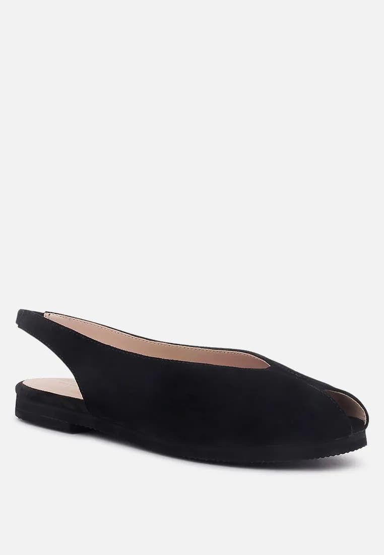 image-Gretchen Mustard Slingback Flat Sandals