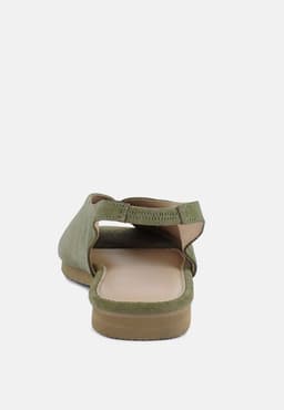 image-Gretchen Mustard Slingback Flat Sandals