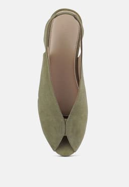 image-Gretchen Mustard Slingback Flat Sandals
