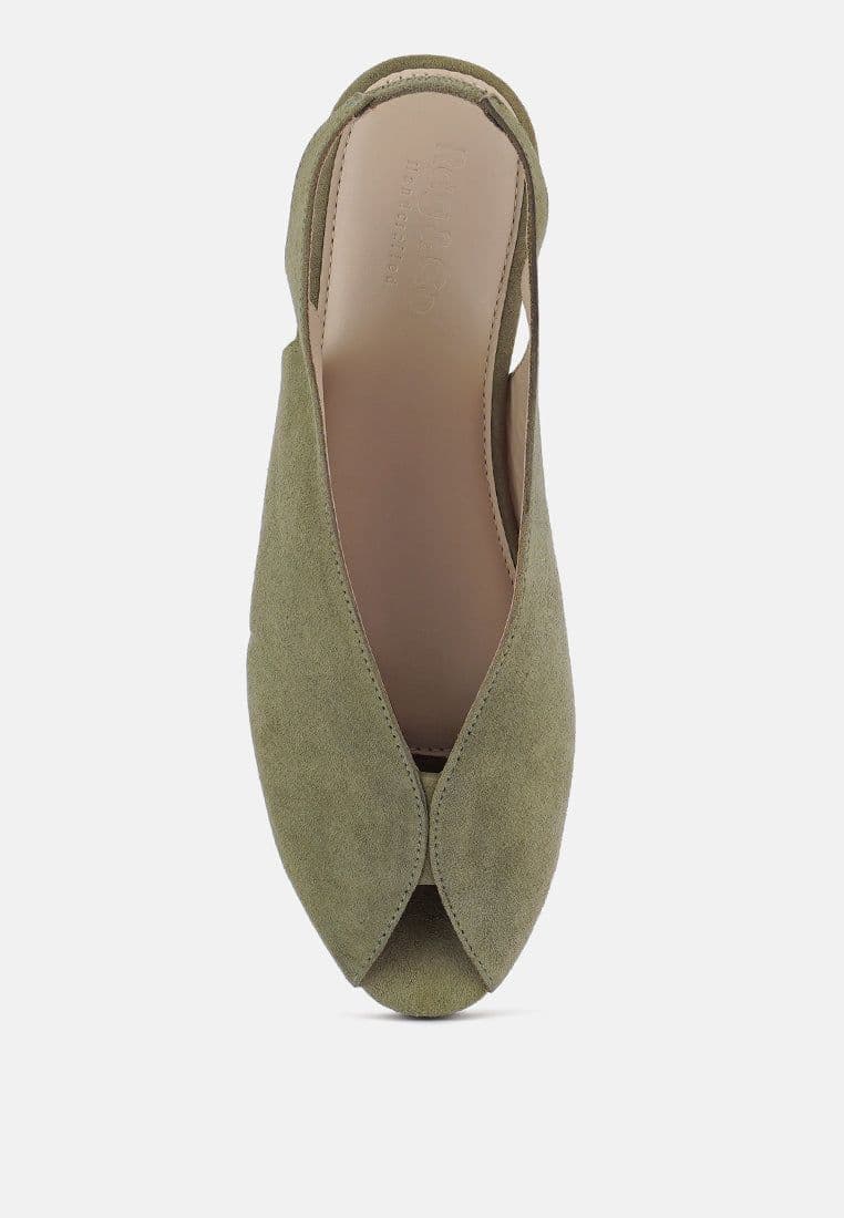 image-Gretchen Mustard Slingback Flat Sandals