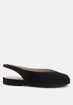 image-Gretchen Mustard Slingback Flat Sandals