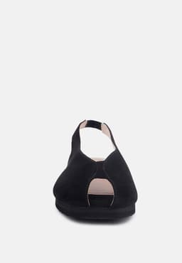 image-Gretchen Mustard Slingback Flat Sandals