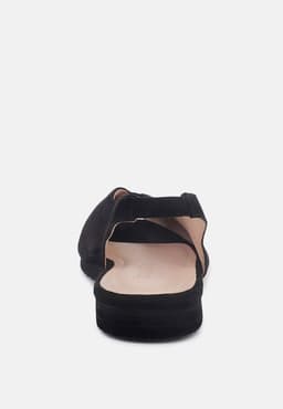 image-Gretchen Mustard Slingback Flat Sandals