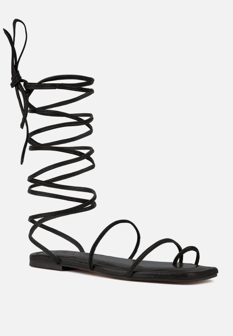 image-Amatha Essential Toe Ring Summer Leather Flats