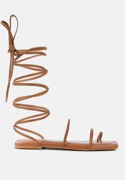 image-Amatha Essential Toe Ring Summer Leather Flats