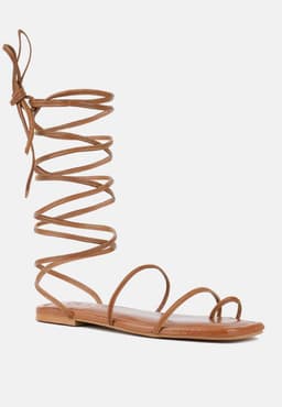 image-Amatha Essential Toe Ring Summer Leather Flats