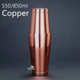 image-Stainless Steel Cocktail Boston Bar Shaker: 2-piece Set: 18oz Unweighted & 28oz