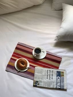 image-Retro Stripe Placemat Set of 4 Pcs for Table Setting