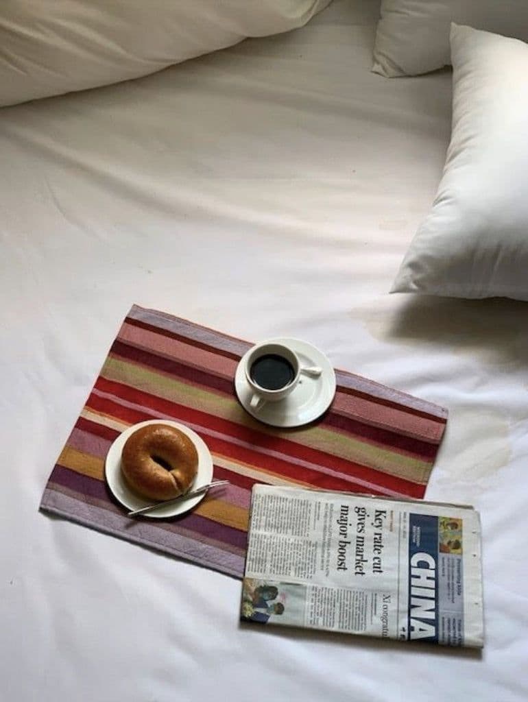 image-Retro Stripe Placemat Set of 4 Pcs for Table Setting