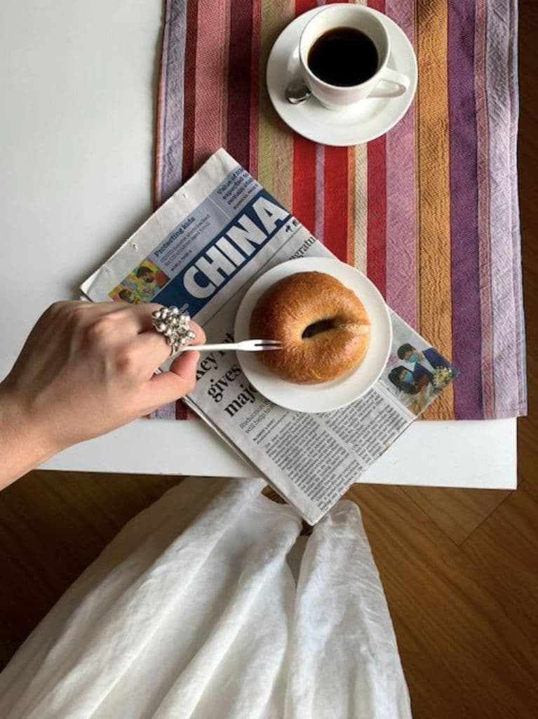 image-Retro Stripe Placemat Set of 4 Pcs for Table Setting