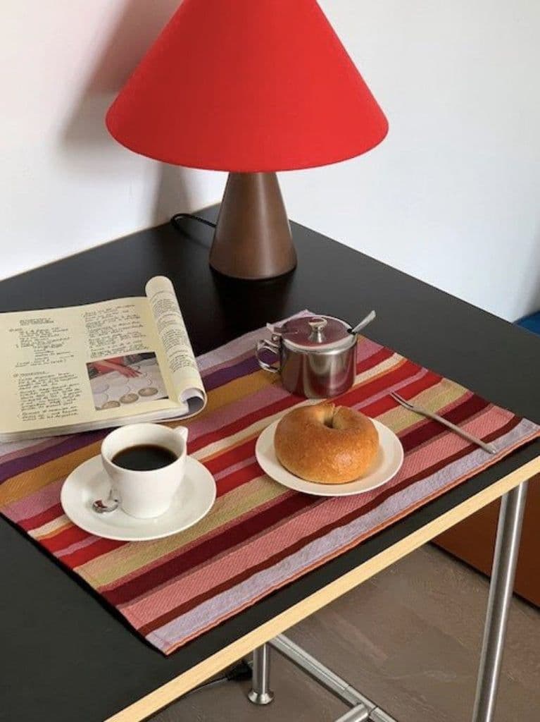 image-Retro Stripe Placemat Set of 4 Pcs for Table Setting