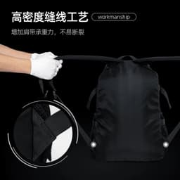 image-Men Fashion Personalized Travel Backpack Light Weight Large Space 17inch Laptop Bag Teenage Outdoor Waterproof School Bag