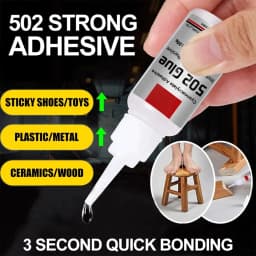 image-JXVX 1-5pcs 502 Super Glue Instant Quick-drying Cyanoacrylate Adhesive Leather Rubber Wood Metal Strong Bond Liquid Glue Tool