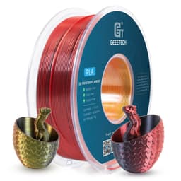 image-Geeetech Three Tri Color Silk PLA Filament , 3D Filament 1,75 mm 1KG Spool Wire (+/-0.03mm) Vacuum packaging, special color
