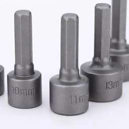 image-9pcs/set 5mm-13mm Hex Sockets Sleeve Nozzles Nut Driver Set Screwdriver Set Schroevendraaier Set Bits Sets Tools Socket Wrenches
