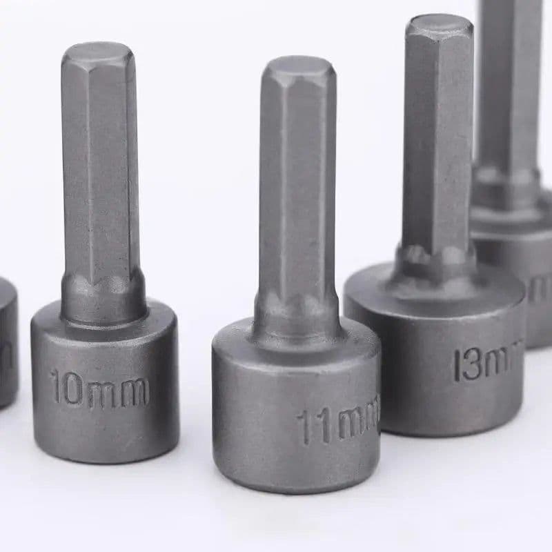 image-9pcs/set 5mm-13mm Hex Sockets Sleeve Nozzles Nut Driver Set Screwdriver Set Schroevendraaier Set Bits Sets Tools Socket Wrenches