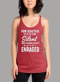 image-How Beautiful It Is To Stay Silent Women's Tank Top