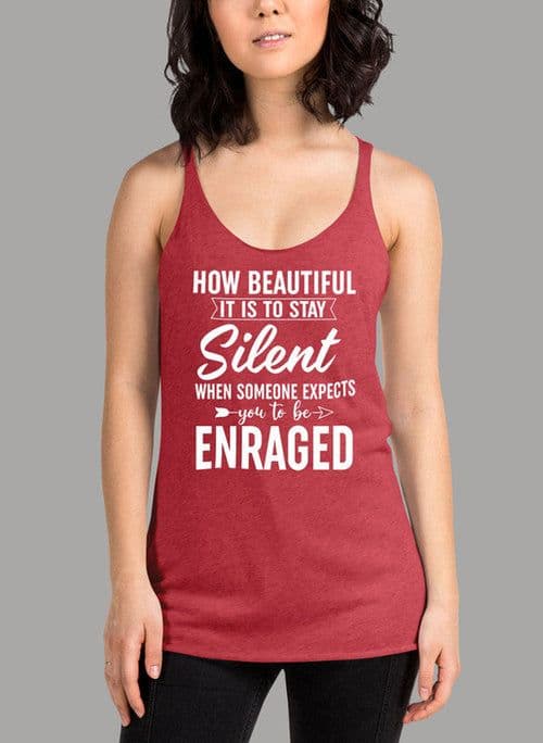 image-How Beautiful It Is To Stay Silent Women's Tank Top