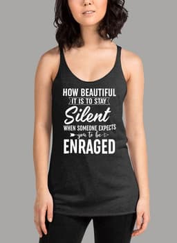 image-How Beautiful It Is To Stay Silent Women's Tank Top