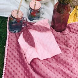 image-2in1 Blanket with sewn-up Baby Comforter, dusty rose