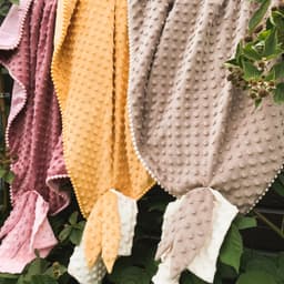 image-2in1 Blanket with sewn-up Baby Comforter, dusty rose