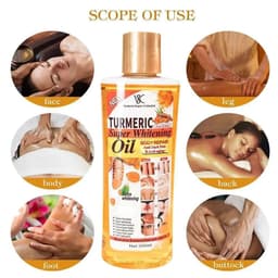 image-Turmeric Essential Oil Facial Body Massage oil Moisturizing Diffuser Aromatherapy Brightening Smoothing Body Face Skin Care 200m