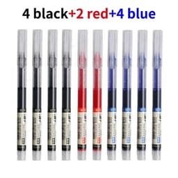 image-10Pcs/set High Quality Needle Type Gel Pens Straight Liquid Ballpoint Pen Kawaii Stationery School Office Supplies Writing