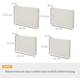image-Replacement Cushion Cover Garden Rattan Patio Furniture - No Cushion Included