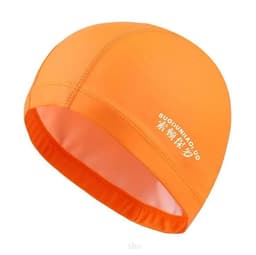image-Waterproof PU Fabric Swim Cap Swimming Pool Accessories Water Sport Protect Ear Long Hair Bath Hat Plus Size for Men Women Adult