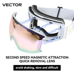 image-VECTOR Ski Goggles Men Snowboard Glasses Women Winter Outdoor Snow Sunglasses UV400 Double Layers Lens Anti-Fog Skiing Goggles