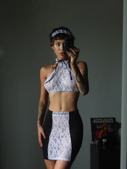 image-French Maid Lingerie Set Sexy Maid Costume Women