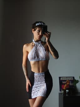 image-French Maid Lingerie Set Sexy Maid Costume Women