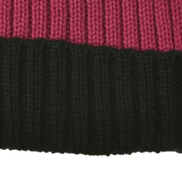 image-Girls Fashion Bobble Hat | 25-003 | RED BLACK