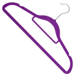 image-1X 10Pk Flocked Hangers PURPLE | AS-99160