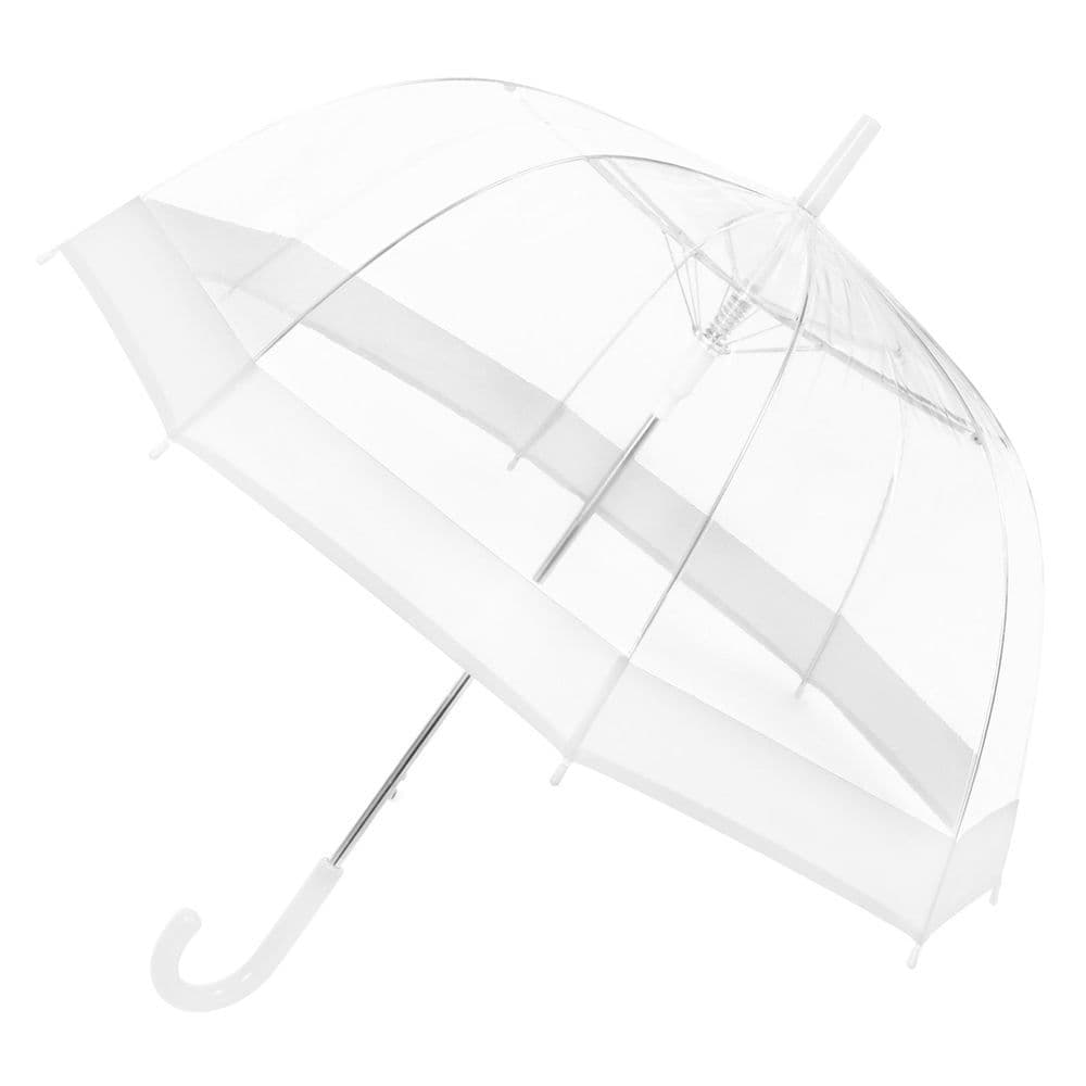 image-1X 23'' 58cm Dome Umbrella WHITE