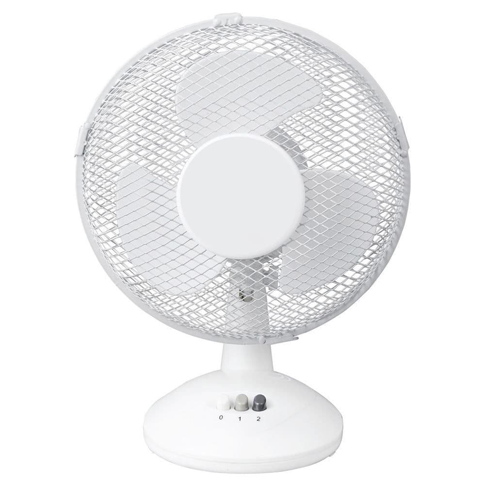 image-Daewoo 9" Table Fan 2 Speed Oscillating