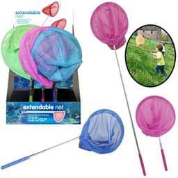 image-Kids Extendable Fishing Butterfy Bug Insect Net Telescopic Handle Garden Toy
