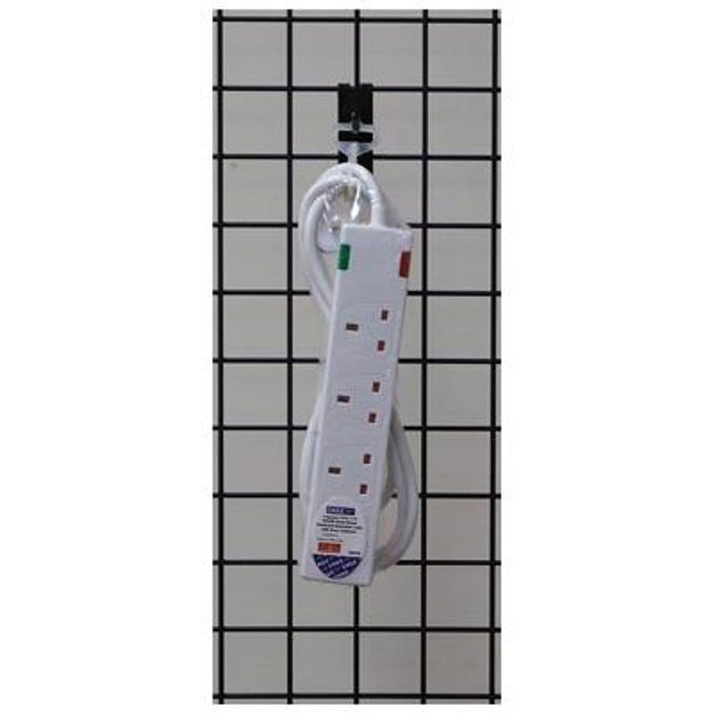 image-Eagle 4 Gang Surge Protected Extension Lead with Neon Indicator 2 Metre